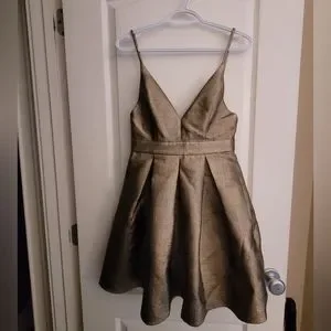 A.Peach | Dresses | New Gold Party Dress Size Small | Poshmark